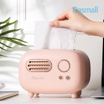 다스몰 레트로 티슈 두루마리휴지 케이스, 피치