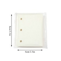 사랑스러운 만화 사진 카드 앨범 펜 던 트 투명 바인더 휴대용 PVC Lether 미니 스크랩북 엽서 컬렉션 저장소, 60pcs inner papers