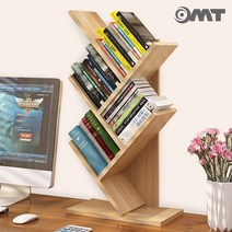 OMT 원목 5단 수납 북선반 책꽂이 책장 OTB-5BK 북스탠드 북타워 책상정리 책선반
