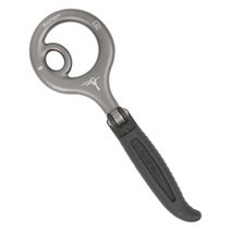 하강기 암벽 클라이밍 장비 용품 암벽 등반 하강 장치 2200kg 정지 핸들 제어 배열 장비 라펠 기어, 03 GRAY