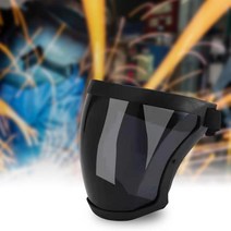 용접헬멧 용접면 자동용접면 용접맨 용접마스크 용접자동면 오토스용접면 자동면용접 헬멧 안경 전체 보호, 01 Dark Gray