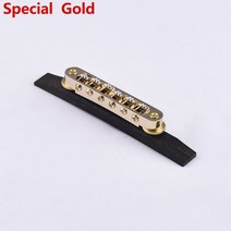 악기부품 Made in core Tune-O-Matic 롤러 안장 다리 LP SG Archtop 재즈 기타 에보니 기지, [08] Special GD 1 Set