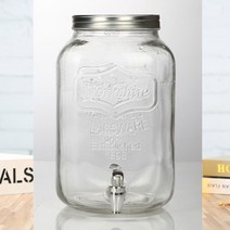 효소병 콜라 기일회용 술담는 유리병 가정용 수도꼭지포함 효소 음료 찬물 쥬스통 밀폐용기, T01-5L+ABS수도꼭지 사용하지 마라 뜨거운물