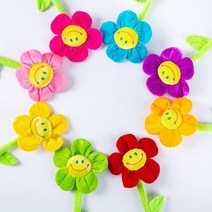스마일 인형꽃 32cm 선물 생일 졸업 단체 재롱잔치 소품 10대 기념일 봉제 다발 어린이 학예회 빼빼로데이 어린이집 유치원, 02_1XP6_인형 보라 32cm