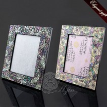 장태복 작품 H.jin 나전칠기 자개 사진 액자 (학 꽃) 기업 회사 관공서 단체 행사 선물 기념품 답례품 기프트, B.꽃