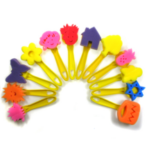 퍼니스쿨 도장찍기 스펀지도장 찍기놀이 스탬프 미술놀이 물감놀이, 1set, 2.12종