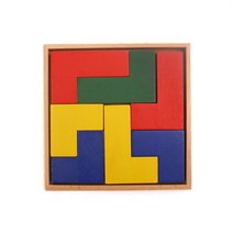 4살 원목도형퍼즐 테트로미노 수학교구교재 크리스마스 선물 영재수업, (교재) 테트로미노 퍼즐