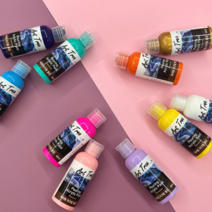 아트트리 전문가용 푸어링 아트 플루이드 아크릴 물감 60ml, 청록