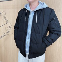 남성 겨울 오리털 패딩 항공점퍼 프리미엄 블루종