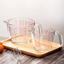 내열유리 라면물 제과비중컵 밀가루 세제 밥솥계량컵 500ml