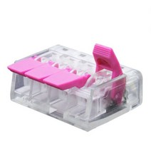 알루미늄 프로파일 와이어 커넥터 2550 100PCS 오렌지 미니 퀵 컴팩트 플러그인 터미널 홈, CH-414Pink_25pcs