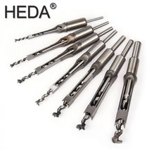목재 조각 DIY 가구용 트위스트 스퀘어 홀 드릴 비트 목공 도구 오거 모티싱 끌 연장 톱 6-25mm 1PC, One Color_6mm 0.24in, One Color_6mm 0.24in