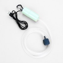 낚시기포기 기포발생기 어항산소발생기 휴대기포기 휴대 미니 USB 수족관 산소 공기 펌프 산소 공기 펌프 음소거 에너지 절약 레버 트 휴대 물고기 액세서리, [04] Green