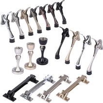 작은손가구철물 현관문 도어스토퍼 방문 자석스토퍼 안전고리 문닫힘방지 문고정, 원터치말발굽(대/크롬)