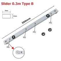 티트랙 T트랙 슬라이더 프로파일 목공 게이지알루미늄 합금 슬롯 miter for 280, 슬라이더 0.3m b