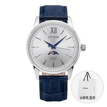 시티즌 [시티즌시계 CITIZEN] AK5000-03A 문페이즈 남성용 가죽시계 47mm