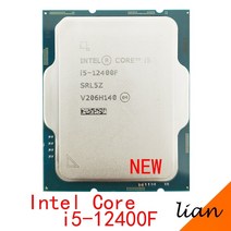 CPU 인텔 코어 i5-12400f i5 12400f 2.5GHz 6코어 12스레드, 없음