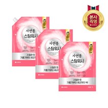자연퐁 스팀워시 주방세제 애플향 1L x 3개