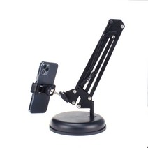 고정 악세서리 1인 방송 갤럭시 스 트리머 호환 동영상 받침대 형 테이블 스탠드 촬영 스마트폰 카메라 아프리카 트위치 접이식 장비 집게 TV #2457EO, 1, 본상품선택, 본상품선택