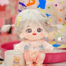20cm 무속성 솜인형 여자 솜깅이 몸체 아이돌인형 목화솜 면 봉제인형 선물, 20cm(옷 제외), 공준 백발(출생증명서 포함)