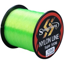 Sougayilang5M 모노필라멘트 라인 6LB 초강력 나일론 낚싯줄 리더 라인싱킹 잉, 01 0.18mm 11LB, 02 500m Green