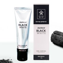 닥터이엘 블랙화이트 숯 치약, 120g, 1개