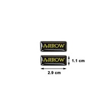 3D 오토바이 반사 배기 파이프 스티커 2 개 요시무라 아카포빅 SC TERMIGNONI 화살표 AR 엠블럼 데칼 레이, 03 2Pcs 2.9X1.1CM