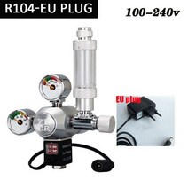 수족관 DIY CO2 레귤레이터 솔레노이드 밸브 버블 카운터 제어 시스템 감압 이산화탄소 장비, 02 EU plug_02 CGA320