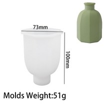 꽃병 공예품 실리콘 몰드 DIY 아로마 테라피 석고 콘크리트 시멘트 향수 병 에폭시 수지 홈 데코, [05] 05