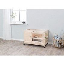 트릭시 TRIXIE Natura XS 실내 토끼 오두막 토끼와 기니피그용 반려.. 정품보장, Natural, 35.4x22.2x25