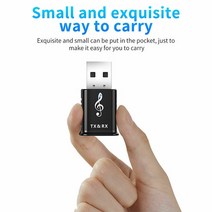블루투스리시버 카팩 컴퓨터 시거잭 고음질 aux JCKELUSB 블루투스 어댑터 BT 5.0 무선 오디오 송신기 수신기 USB 전원 공급 장치 3.5mm 잭 TV PC 자동차 스피, Black_블루투스 v5.0