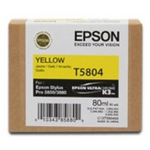 (EPSON 정품플로터잉크 T580400 Yellow (PRO3800/80ml) 정품플로터잉크