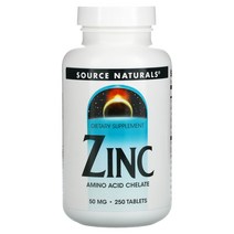 소스네추럴스 Zinc 50 mg 250 Tablets