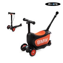 미니 투고 BMW 블랙+푸쉬바 세트 유아 아기킥보드, 단품