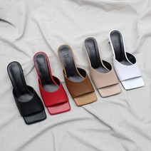 가죽 수제화 발편한 명품 뮬 슬리퍼 힐 미들굽 국내제작 5cm 뮬 슬리퍼 블로퍼