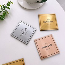 사각 미니 도어사인 - 미니문패 인테리어 주방꾸미기 신혼집 명패 표찰 안내판 간판, 실버