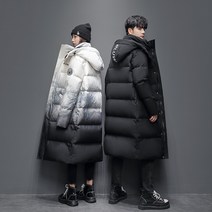 90 다운 그라데이션 롱 커플 패딩