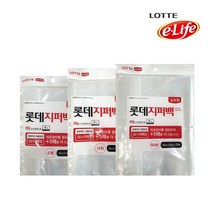롯데 이라이프 지퍼백 실속형 (20매+5매) 소형/대형/특대형 보관 비닐 위생적인, 3.특대형 (30x35) 25매, 특대(XL) 이상