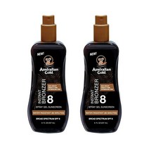 Australian Gold 오스트레일리안 골드 Spf#08 인스턴트 브론저 스프레이 젤 235ml(8온스) (2팩)