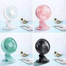 HHO&M 충전식 듀플렉스 클립형 휴대용 선풍기, 블랙