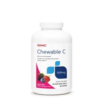 GNC 지엔씨 씹어먹는 비타민C 500mg 180정 베지타블렛