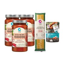 청정원 아라비아따 3개 스파게티면 500g 이탈리아스파게티 정통파스타 홈메이트 파티음식