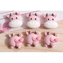 분홍소 미니어처 파츠 악세사리 장식 미니어쳐모형, 소꼬리