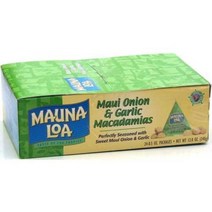 Mauna Loa Maui Onion & Garlic Macadamia Nuts 0.5-Ounce Triangle Pack (Pack Of 24), 1