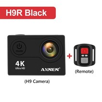 초소형 블랙박스 cctv 적외선 미니 음성 대화 감시 홈 애견 카메라 axnen h9r h9 action camera ultra hd 4k 30fps 1080p 60fps 2, h9r 블랙, 옵션 7