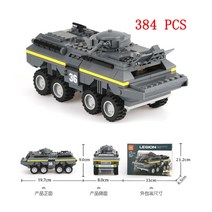 하이테크 신기한 키덜트 장난감 군사 차량 탱크 세트 SWAT 육군 도시 경찰 T34 모델 빌딩 블록 DIY 클래식 2 차 세계 대전 WW2, 09 61 no box