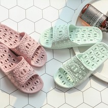 슬리퍼 베란다 물빠짐 욕실화 욕실 화장실 슬림퍼 JF139 실내화, 민트