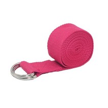 턱걸이밴드 근력운동 고무튜브 180cm 요가 스트레치 스트랩 D 링 벨트 조절 내구성 코튼 운동 체육관 로프 피규어 허리 다리 저항 피트니스 밴드, CHINA, rose red