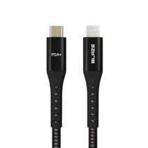 블레이즈 60W 애플 정품인식 케이블 USB C TO 라이트닝 케이블 8핀 4시이전 당일발송 아이폰케이블 C91, C91 (60W 정품인식), 1.2m, 블랙