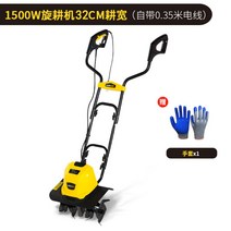 KUKUMAX 소형 텃밭 주말 농원 로터리 밭갈이 관리기 경작기 220V 돼지코 증정 전기식 밭갈기 로타리, 2400W 중형 6 날 로터리 경운기 30m 개